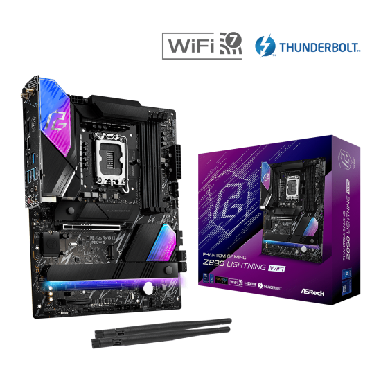 Дънна платка ASRock Z890 LIGHTNING WIFI, ATX, LGA1851, DDR5, PCIe 5.0, Wi-Fi7