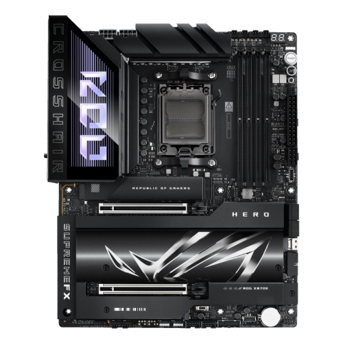 Дънна платка ASUS ROG CROSSHAIR X870E-E HERO WIFI, ATX, AM5, DDR5, PCIe 5.0