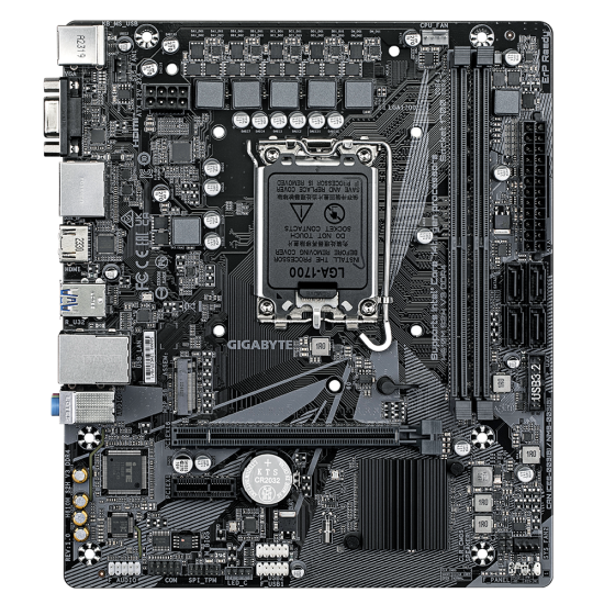 Дънна платка GIGABYTE H610M-S2H V3, mATX, LGA1700, DDR4, PCIe 4.0