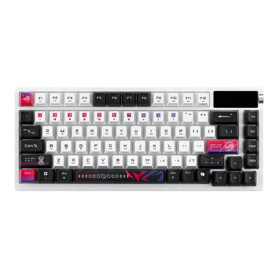 Безжична клавиатура ASUS ROG Azoth X, 75%, ROG NX Snow V2 Switch, RGB, White (90MP044F-BKUA30)