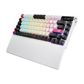 Безжична клавиатура ASUS ROG Azoth X, 75%, ROG NX Snow V2 Switch, RGB, White (90MP044F-BKUA30)