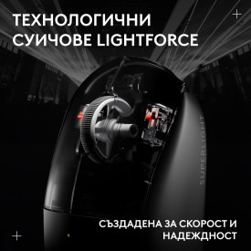 Безжична мишка Logitech G Pro X Superlight 2c SE, Black