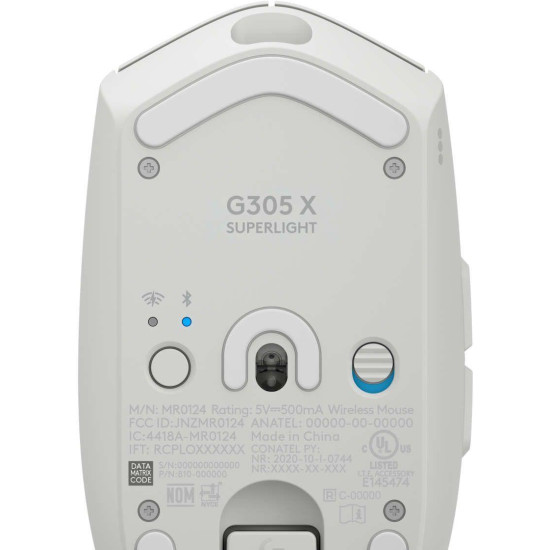 Безжична мишка Logitech G305 X Superlight, White