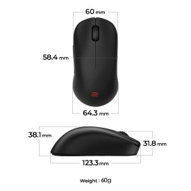 Безжична мишка ZOWIE U2-DW 4K, Black
