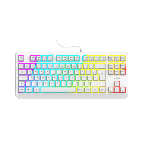 Клавиатура HAMA uRage Exodus 220 TKL, HAMA-217819, USB, RGB, White