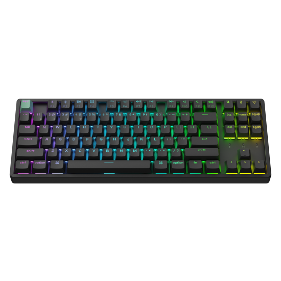 Безжична клавиатура Keychron K8 HE Magnetic Switch Standard Edition, Nebula суичове, RGB, Black