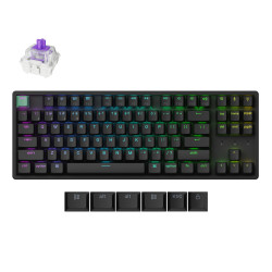Безжична клавиатура Keychron K8 HE Magnetic Switch Standard Edition, Nebula суичове, RGB, Black