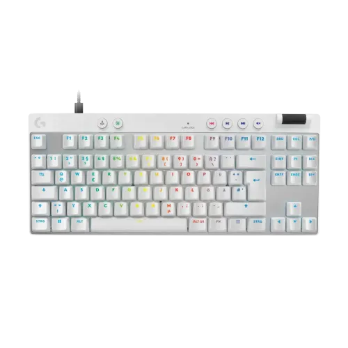 Клавиатура Logitech G Pro X Rapid TKL, Magnetic Analog Switch, White