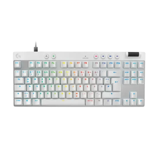 Клавиатура Logitech G Pro X Rapid TKL, Magnetic Analog Switch, White