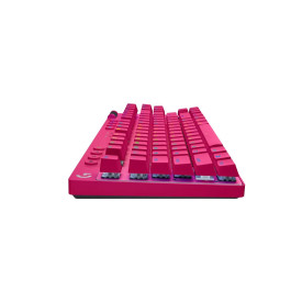 Безжична клавиатура Logitech G Pro X TKL Lightspeed, Tactile Switch, RGB, Magenta
