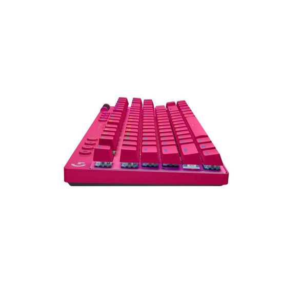 Безжична клавиатура Logitech G Pro X TKL Lightspeed, Tactile Switch, RGB, Magenta