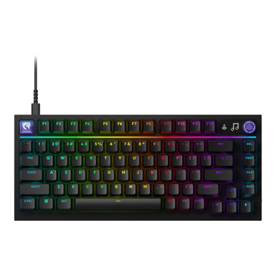 Клавиатура Logitech G316 X 75, 75%, Hot-Swappable Tactile Switch, RGB, Black (920-014281)