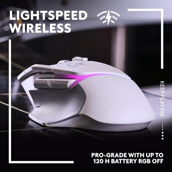 Мишка Logitech G502 X Plus, White, Lightsync RGB
