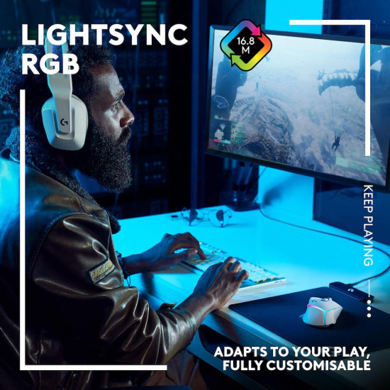 Мишка Logitech G502 X Plus, White, Lightsync RGB
