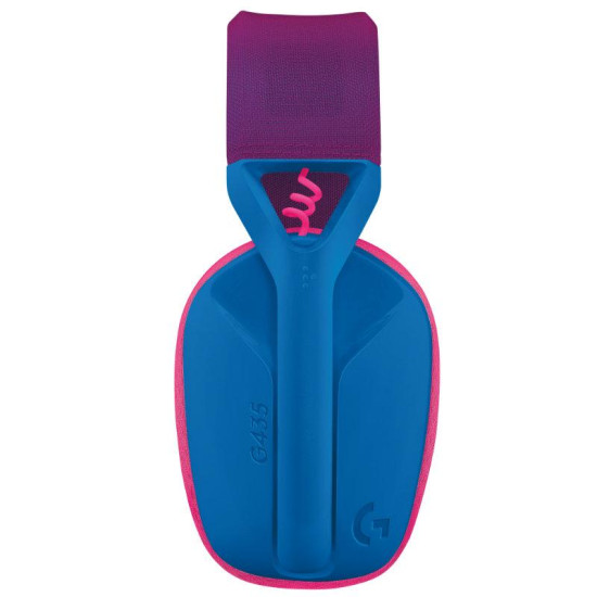 Безжични слушалки Logitech G435 Lightspeed Wireless, USB, Blue/Magenta
