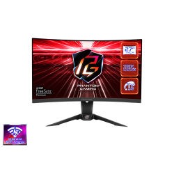 Монитор ASRock PG27Q15R2A, 27 инча, QHD 2560X1440, 165Hz, 1ms, 1500R VA