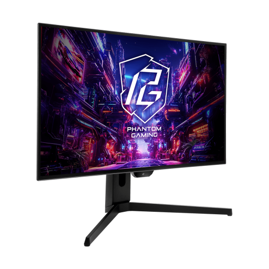 Монитор ASRock PGO27QFS, WOLED, 27 инча, 2560x1440, 240Hz, 0.03ms, FreeSync Premium Pro, HDMI/DP