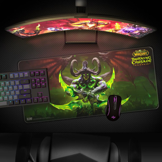Подложка за мишка Blizzard World of Warcraft Burning Crusade - Illidan XL, 900x420x4 mm (FBLMPWOWILLID21XL)