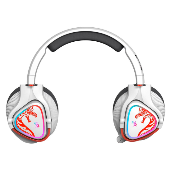 Слушалки A4Tech Bloody MR720 Naraka, RGB, Bluetooth + USB, White
