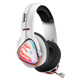 Слушалки A4Tech Bloody MR720 Naraka, RGB, Bluetooth + USB, White