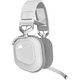 Безжични слушалки HS80 RGB WIRELESS Premium Gaming Headset with Spatial Audio, White