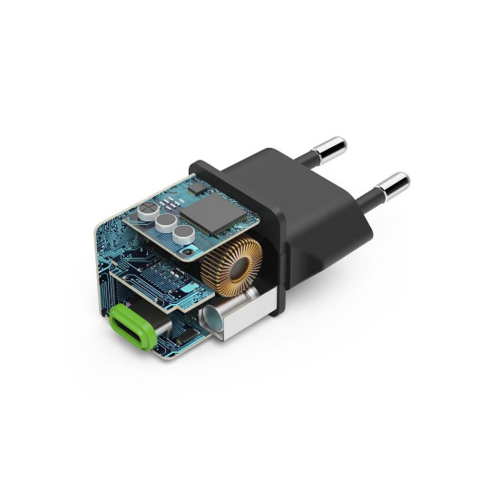 Зарядно HAMA 201985, USB-C, PD/Qualcomm, 25 W, черен