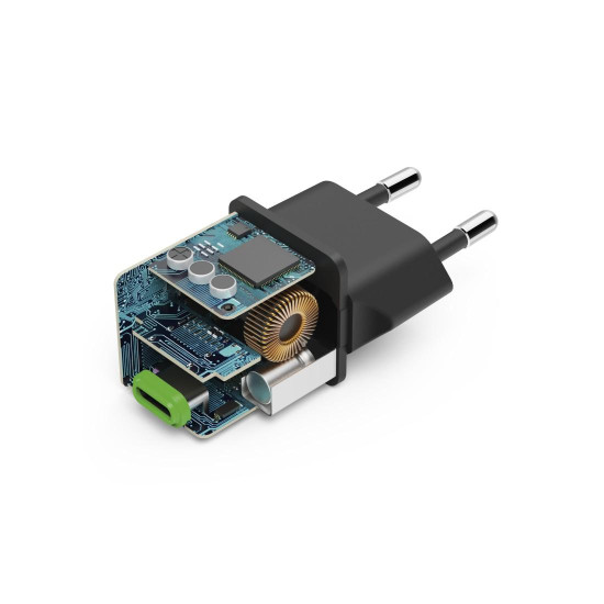 Зарядно HAMA 201985, USB-C, PD/Qualcomm, 25 W, черен