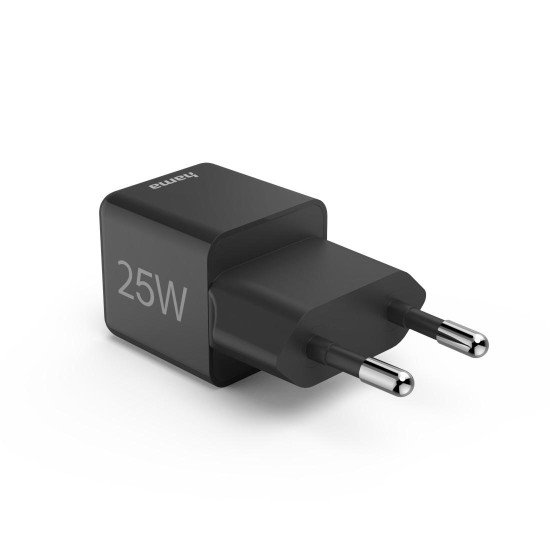 Зарядно HAMA 201985, USB-C, PD/Qualcomm, 25 W, черен