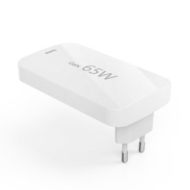 Зарядно HAMA 201976, 65W, 2x USB-C, 1x USB-A, PD, плоско, бяло