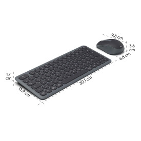 Комплект клавиатура и мишка HAMA WKM-500 TKL, HAMA-173061, Black