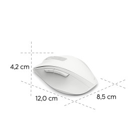 Безжична мишка HAMA WM-500 Recharge, 6 бутона, тиха, White
