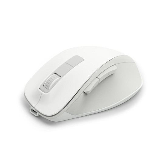 Безжична мишка HAMA WM-500 Recharge, 6 бутона, тиха, White