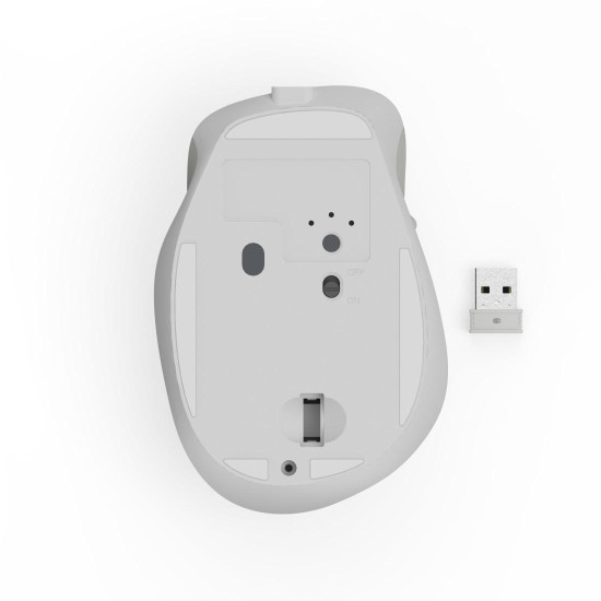 Безжична мишка HAMA WM-500 Recharge, 6 бутона, тиха, White