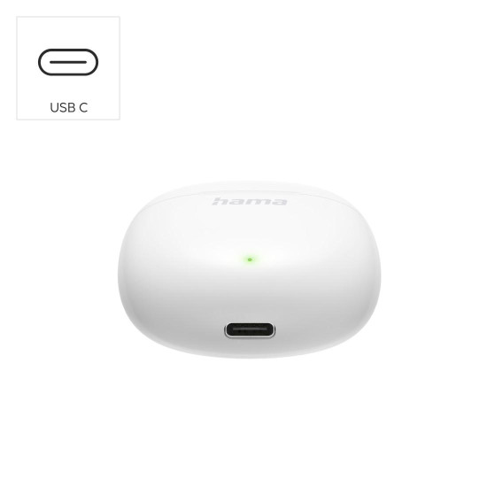 Безжични слушалки HAMA Action One, TWS, In-Ear, White