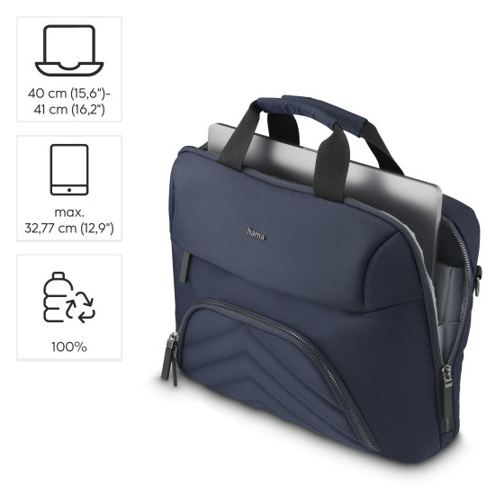 Чанта за лаптоп HAMA Premium Lightweight, 16.2 инча, Dark Blue
