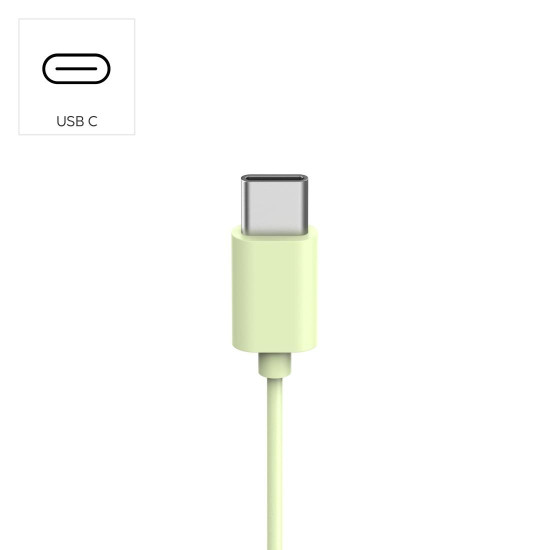 Слушалки HAMA Fun C, USB-C, Green