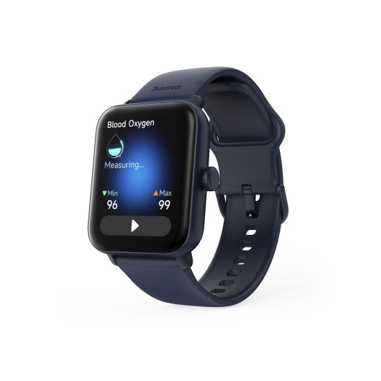 Смарт часовник HAMA 6010, GPS, 1.65 инча, 49 мм, Dark Blue