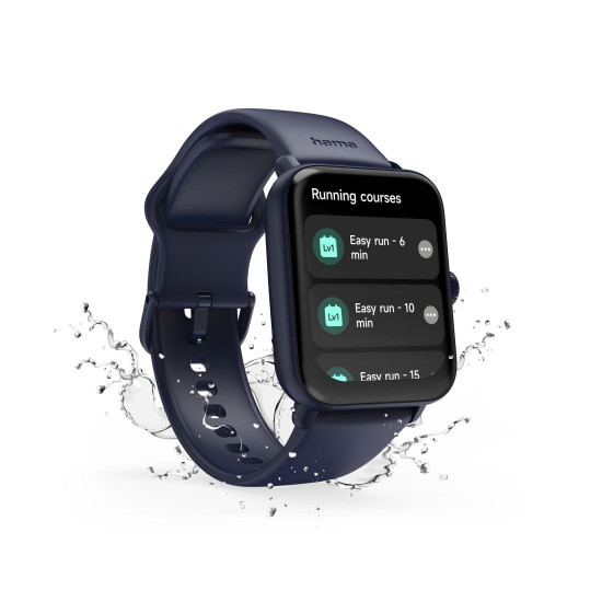 Смарт часовник HAMA 6010, GPS, 1.65 инча, 49 мм, Dark Blue