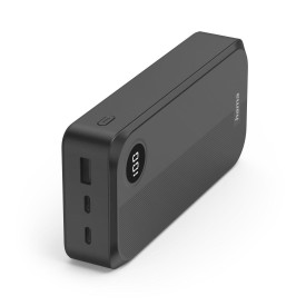 Външна батерия HAMA 20000 mAh, 3 изхода: 2 x USB-C, 1 x USB-A, черна