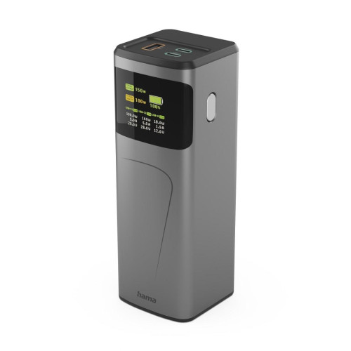 Външна батерия HAMA High Power 201742, 24000 mAh, 150W, 2x USB-C, 1x USB-A, Fast Charging