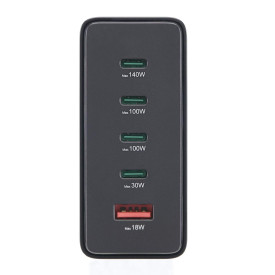 Зарядна станция HAMA 201977, 240W GaN, Fast Charger, 4x USB-C, 1x USB-A, PD