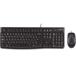 Комплект клавиатура и мишка Logitech MK120, US Layout, Black