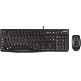 Комплект клавиатура и мишка Logitech MK120, US Layout, Black