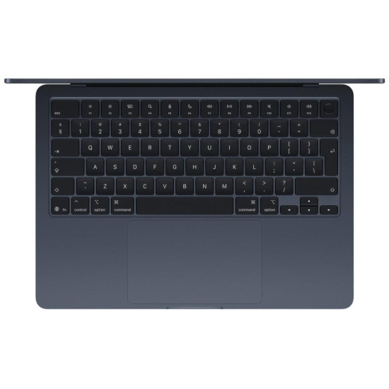 Лаптоп Apple MacBook Air 13 2025, Midnight, 13.6 инча, 2560 x 1664, Apple M4 10C (2.89/4.4GHz, 4M), 10 ядра GPU Apple M4, 24 GB, 512 GB SSD