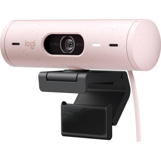 Уеб камера Logitech BRIO 500 Rose, FHD, USB-C, Mic