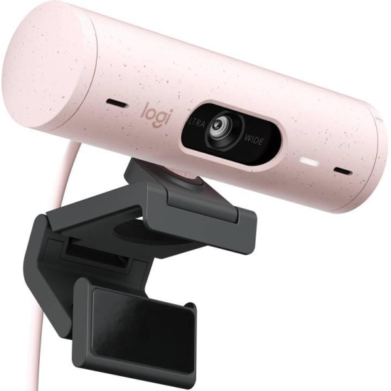Уеб камера Logitech BRIO 500 Rose, FHD, USB-C, Mic