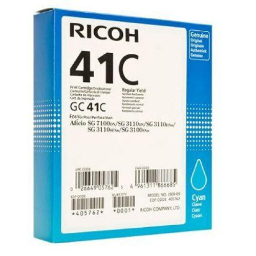 Мастило RICOH GC41C, Cyan