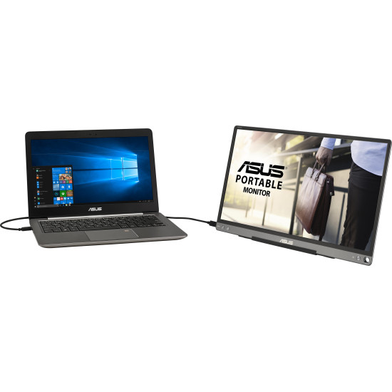 Монитор ASUS ZenScreen MB16ACЕ, 15.6 инча, IPS, FHD 1920x1080, 60 Hz, 5 ms, USB-C
