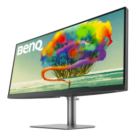 Монитор BenQ PD3420Q, 34 инча, IPS, 3440x1440, 60Hz, 5ms, HDMI/DP, USB-C PD