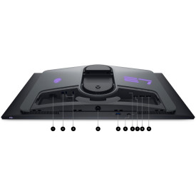 Монитор Dell Alienware AW2725DF, 27 инча, QD-OLED, QHD 2560x1440, 360Hz, 0.03 ms, HDMI/DP